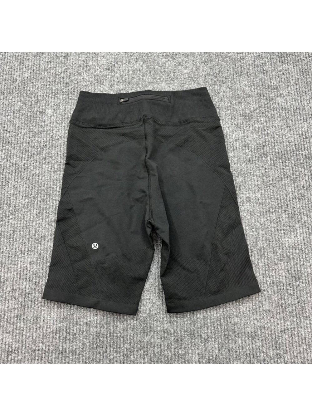 Lululemon For The Chill Of It Black High Rise Bike Shorts Athleisure Womens Sz 8